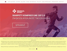 Tablet Screenshot of medicalsport.pl